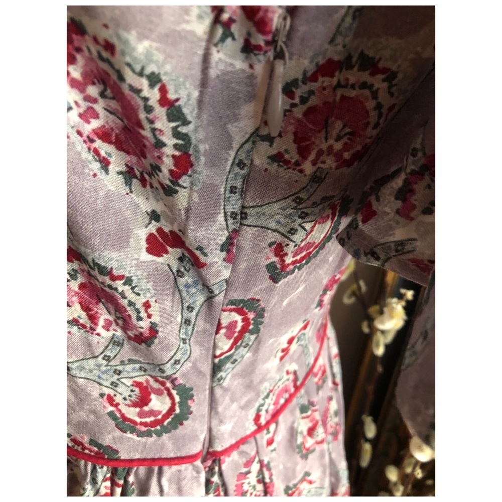 Vajor Wine Maxi Batik dress print made in India - Picture 11 of 16